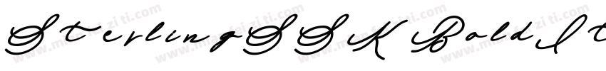 SterlingSSK BoldItalic字体转换